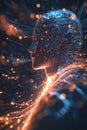 Advanced neural interface frame processing vast amounts of data through visible energy streams