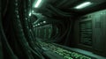 Advanced neuromorphic computing landscape with futuristic technology design
