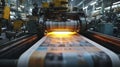 Advanced Printing Machine in Action at a Factory