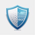 Advanced Protection Shield Technology Icon Royalty Free Stock Photo
