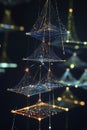 Advanced quantum encryption key visualization showing multi-dimensional key generation through quantum processes