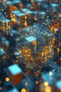Advanced quantum encryption key visualization showing multi-dimensional key generation through quantum processes