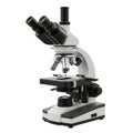 Advanced research microscope isolated on white background Royalty Free Stock Photo
