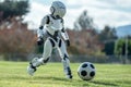 Advanced Robot Playing Soccer on Field