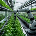 Advanced Robot Technology in Modern Indoor Farming Systems