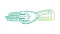 Advanced Robotic Hand, Humanoid Technology, Prosthetic Limb, vector design Generative AI Royalty Free Stock Photo