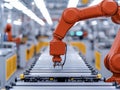 Advanced robotics and automation are revolutionizing modern factories Generative AI Illustration