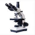 Advanced scientific microscope isolated on white background for research and analysis, Ai Generated Royalty Free Stock Photo