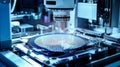Advanced Semiconductor Manufacturing Utilizing CuttingEdge Precision Microscopy Technology for Enhanced Efficiency Royalty Free Stock Photo