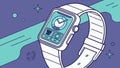 Advanced Smartwatch Interface for Data Visualization, vector design Generative AI Royalty Free Stock Photo