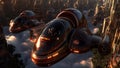 Advanced Spacecraft and Floating Cities Above the Clouds