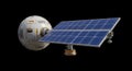 Futuristic Solar-Powered Spacecraft Royalty Free Stock Photo