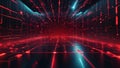 Advanced Technology Design: Data Patterns and Information Elements on a Computer Science Backdrop in Conceptual Space Royalty Free Stock Photo