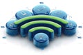 Advanced text 5G revolution, innovative data technologies that revolutionise the way we communicate, enabling instant