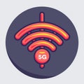 Advanced text 5G revolution, innovative data technologies that revolutionise the way we communicate, enabling instant