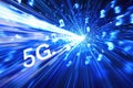 Advanced text 5G revolution, innovative data technologies that revolutionise the way we communicate, enabling instant