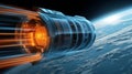 Advanced Thermal Management Systems in Spacecraft Phase Change Technology Royalty Free Stock Photo