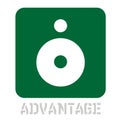 Advantage concept icon on white Royalty Free Stock Photo