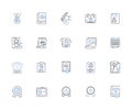 Advantages line icons collection. Benefits, Opportunities, Edge, Strengths, Perks, Assets, Upsides vector and linear