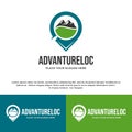 Advanture location vector logo template