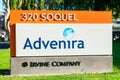 Advenira sign at Advenira Enterprises headquarters in Silicon Valley