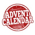 Advent calendar sign or stamp