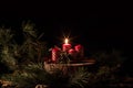 Advent candles Royalty Free Stock Photo