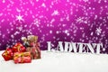 1. Advent - gifts - pink - Snow