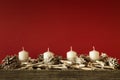 Advent time four candles not burning Royalty Free Stock Photo