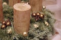 Advent wreath with four candles