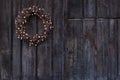 Advent wreath with little light bulbs