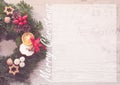 Advent wreath with red candles for the pre Christmas time Royalty Free Stock Photo