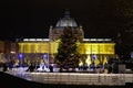 Advent in Zagreb, Croatia, Ice park and Christmas decoration