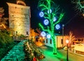 Advent Zagreb Gric tower Croatia Christmas lights