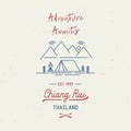 Adventure awaits with Chiang Rai hand lettering