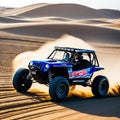 Adventure buggy extreme ride on dirt racing in