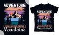 ADVENTURE IS CALLING EXPLORE THE MOUNTAINS Royalty Free Stock Photo