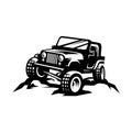 Adventure car vector image isolated