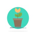 adventure, game, mario, obstacle, plant Flat Color Icon Vector Royalty Free Stock Photo