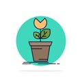 adventure, game, mario, obstacle, plant Flat Color Icon Vector Royalty Free Stock Photo
