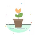 adventure, game, mario, obstacle, plant Flat Color Icon Vector Royalty Free Stock Photo