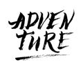 Adventure hand drawn lettering