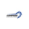 adventure logo design compass icon symbol Royalty Free Stock Photo