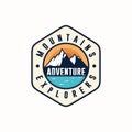 Adventure Logo Montain Vector illustration Royalty Free Stock Photo