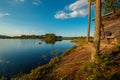 Adventure on a lonely lake in Sweden