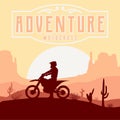 Adventure Motocross Illustration Vector