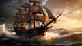 adventure pirate ship sails