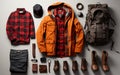 Adventure-Ready Winter Style for the Great Outdoors isolated on a transparent background.