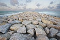 Adventure rock path jetty vanish point