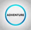 Adventure Round Blue Push Button Royalty Free Stock Photo